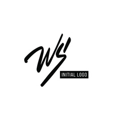 Initial WS Letter Logo With Creative Modern Business Typography Vector Template. Creative Letter WS Logo Vector.