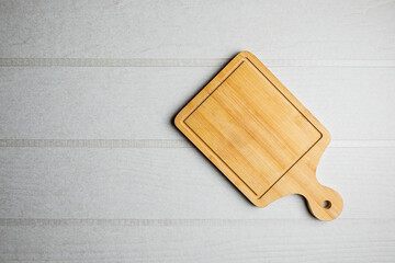 wooden cutting board  on the table