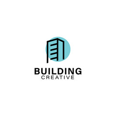 Building logo template design vector icon illustration