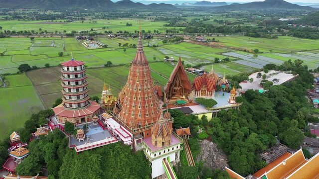  Tiger Cave Temple (Wat Tham Suea)  and beautiful temples of Thailand,  in Kanchanaburi province