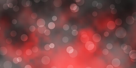 Dark Orange vector template with circles. Colorful illustration with gradient dots in nature style. Design for your commercials.