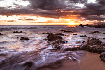 Fototapeta na wymiar Sunset in Maui