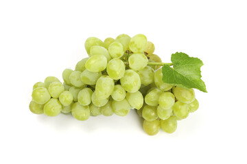 green grapes isolated on white