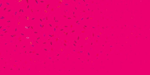 Light Blue, Red vector pattern with feminism elements.