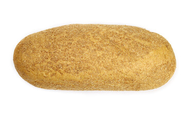 Loaf of bread isolated on white background