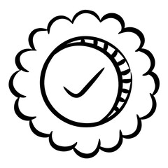 
A trendy vector of guarantee badge
