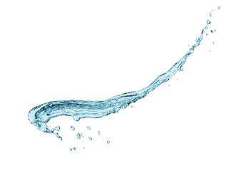 Splash water shape isolated on white background.