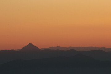 Coucher de soleil au Col de l'Ouillat