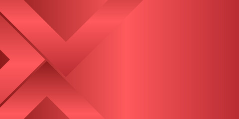 Fototapeta premium Red abstract background geometry shine and layer element vector for presentation design. 