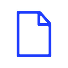 Document icon outline and linear vector

