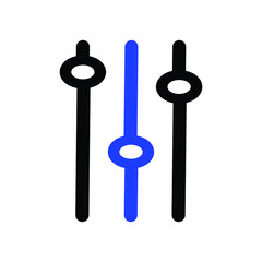 Equalizer or setting icon collection
