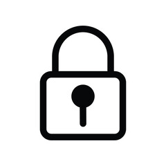 Lock Icon vector Security sign Padlock

