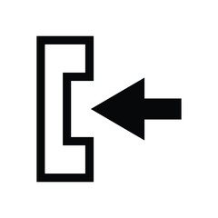 Incoming Phone call Vector Icon
