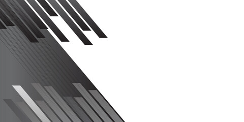Black white abstract background geometry shine and layer element vector for presentation design. Suit for business, corporate, institution, party, festive, seminar, and talks. 