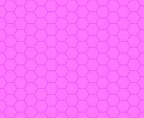 Pink honeycomb mosaic. Pink hexagon tiles background. Seamless vector illustration. Print for wrapping, web, fabric, surface, scrapbooking, etc.