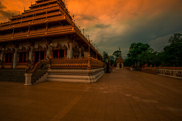 Background of the major tourist attractions in Khon Kaen (Phra Mahathat Kaen Nakhon) is a large...