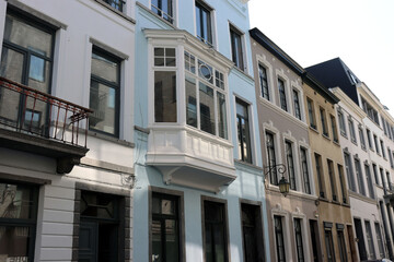 Brüssel: Schöne Altbaufassaden im Stadtteil Ixelles
