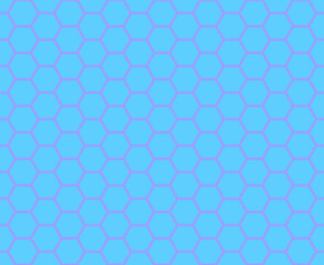 Blue honeycomb mosaic. Seamless vector illustration. 