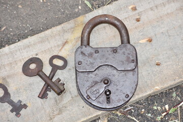 padlock and keys, USSR
