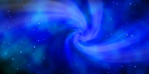 Dark Blue, Green vector layout with bright stars. Colorful illustration with abstract gradient stars. Pattern for websites, landing pages.