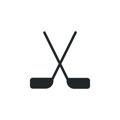 hockey stick vector isolated icon on white background