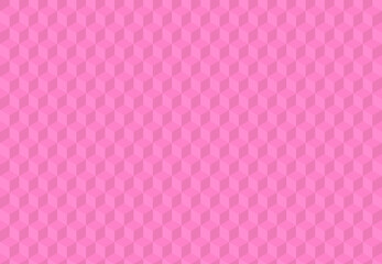 Pink background with convex squares. Seamless vector illustration.