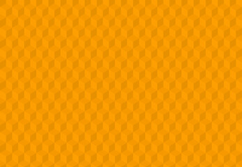 Orange background with 3d squares. Seamless vector Illustration. Geometric design for web, print for wrapping, fabric, poster, etc. 
