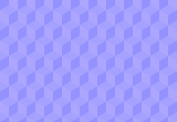 Violet background with 3d squares. Seamless vector Illustration. Geometric design for web, wrapping, fabric, poster, etc. 