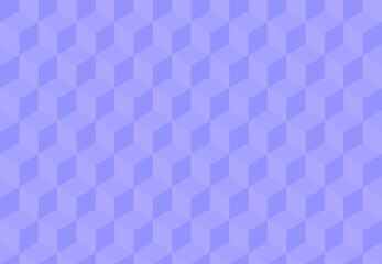 Violet background with 3d squares. Seamless vector Illustration. Geometric design for web, wrapping, fabric, poster, etc. 