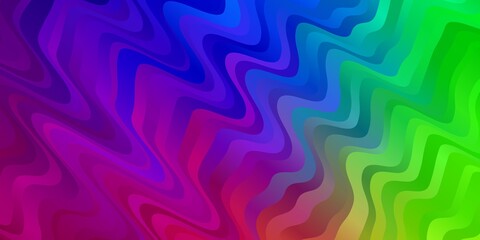 Dark Multicolor vector background with bows. Illustration in abstract style with gradient curved.  Design for your business promotion.