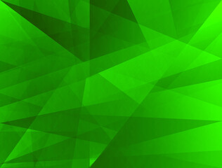 Green blurred background. Polygonal vector illustration. 