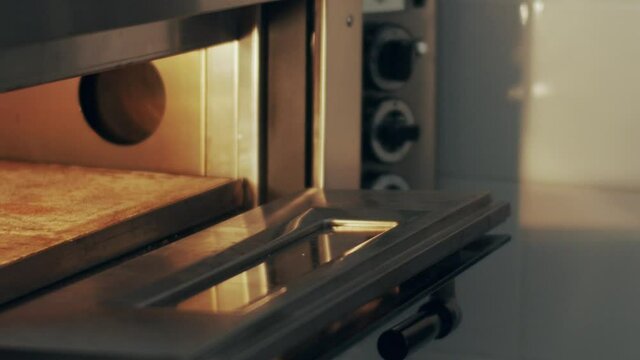 Chef baking traditional Italian focaccia bread