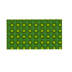 pattern of yellow-gold balls on a green background. round gradient balls. a pattern of geometric shapes, circles