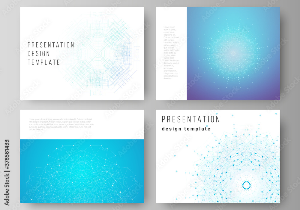 Poster the minimalistic abstract vector illustration layout of the presentation slides design business temp