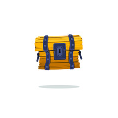 Loot chest, loot box. Gaming asset chest. Chest vector
