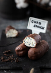 Cottage cheese bars with poppy seeds 