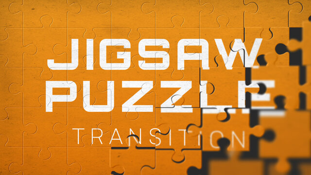 Jigsaw Puzzle Transition Title