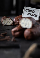 Cottage cheese bars with poppy seeds 