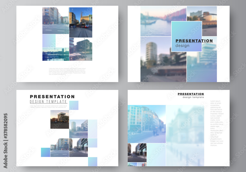 Poster vector layout of the presentation slides design business templates, multipurpose template for presen