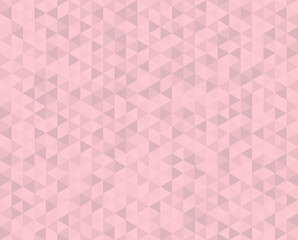 Pink geometric triangle background. Abstract polygonal texture. Vector illustration. 