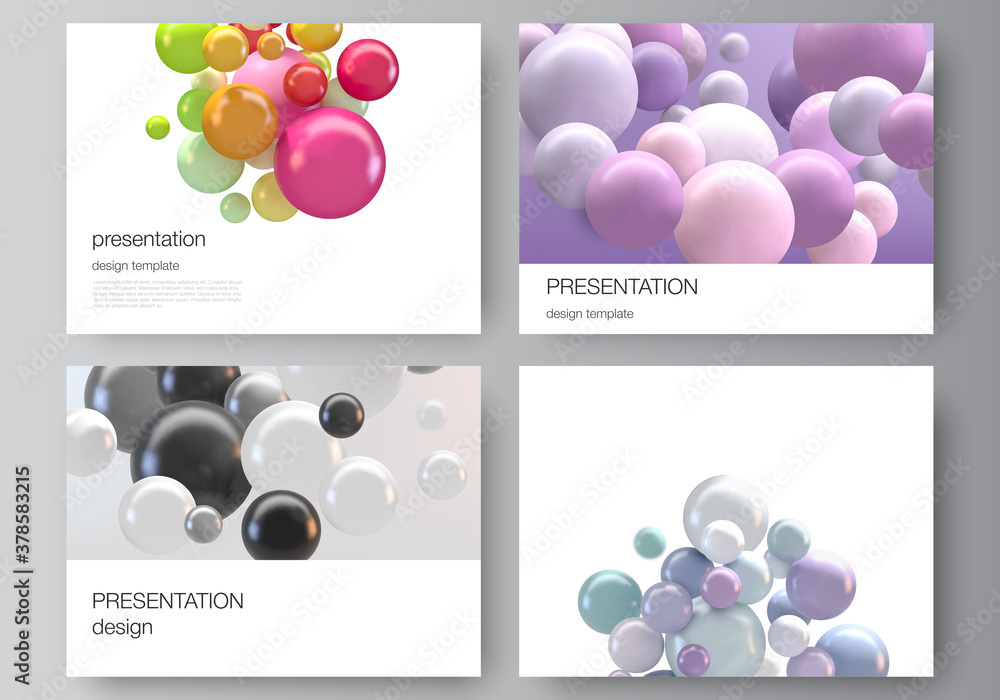 Poster vector layout of presentation slides design templates, multipurpose template for presentation brochu