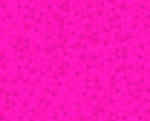 Pink geometric triangle background. Abstract polygonal texture. Vector illustration. 