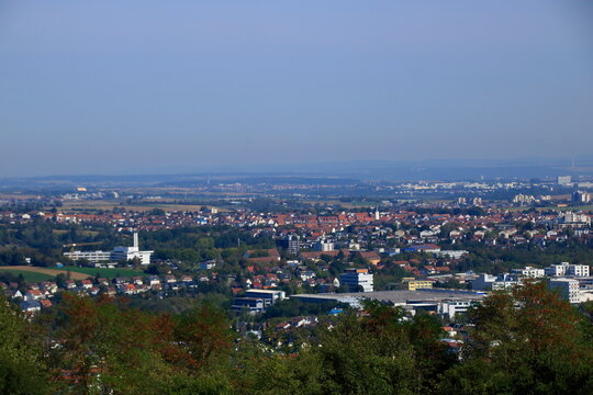 Blick auf die Stadt Leonberg im Landkreis Böblingen