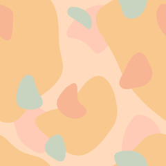 Seamless pattern with abstract shapes