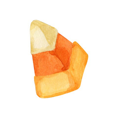 Watercolor Halloween sweets and candies