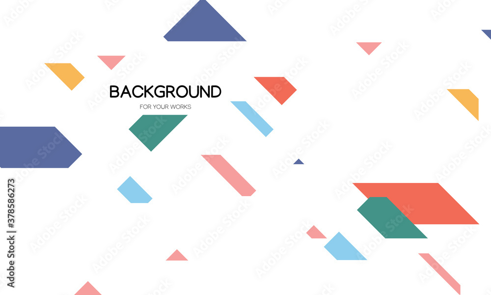 Poster abstract background with geometric shape. trendy minimal design concept. for use in all types of des