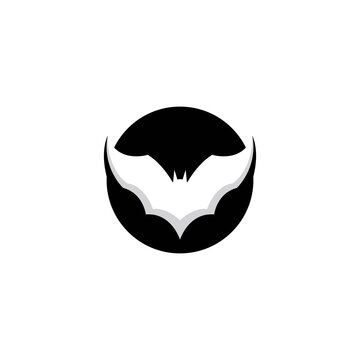 Bat images logo design