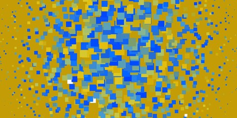 Light Blue, Yellow vector texture in rectangular style. Modern design with rectangles in abstract style. Pattern for websites, landing pages.