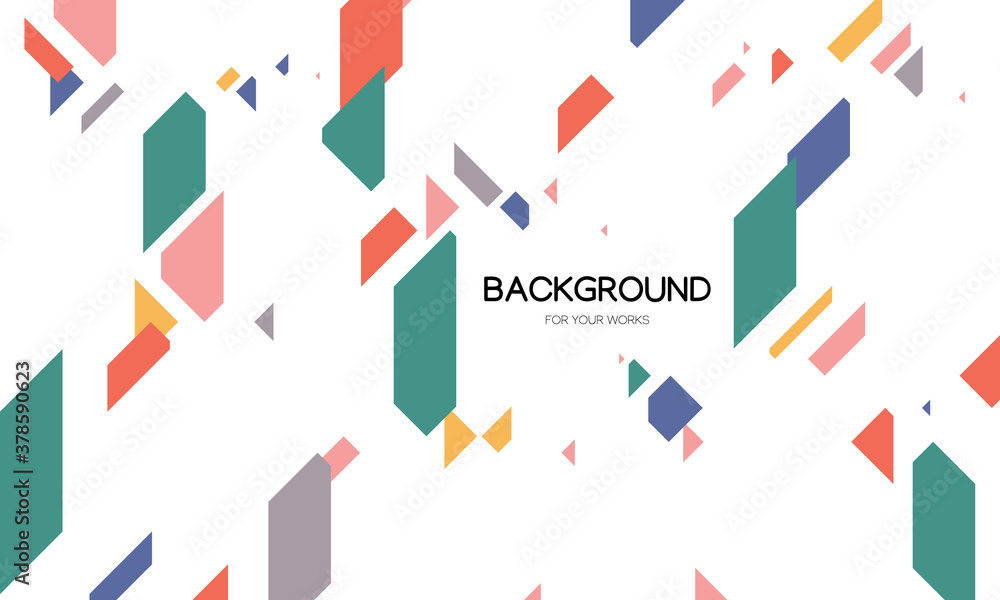 Poster abstract background with geometric shape. trendy minimal design concept. for use in all types of des