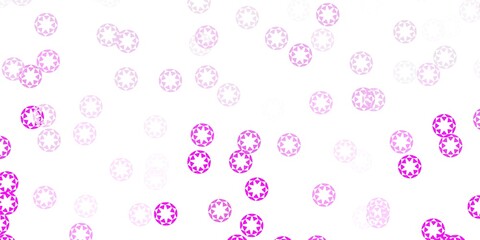 Light pink vector backdrop with dots.